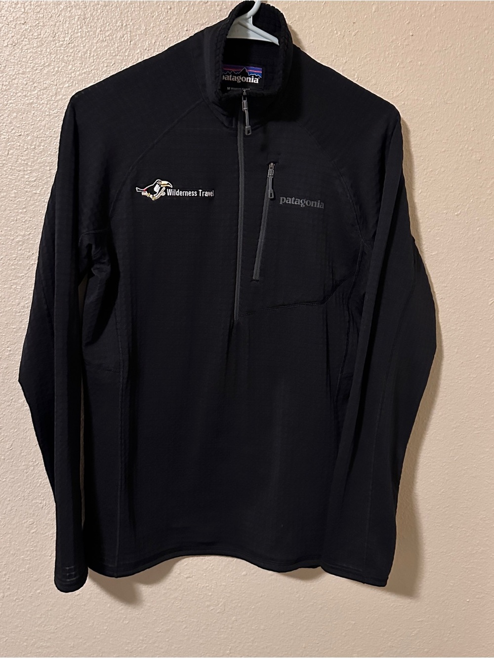 Patagonia Regulator Women’s M Black Lightweight Half-Zip Shirt Sweater Jacket